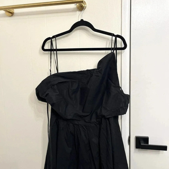 J. Crew Collection black cut out midi dress open back NWT size 18 - Picture 5 of 8